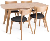 Tivelse extendable table 150-195 cm natural oak