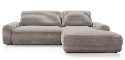 Corner sofa with sleeping function Alferia L-shaped with storage Ambience 5 corduroy right-hand side