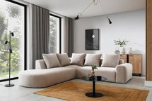 Castellina modular corner sofa L-shaped 255 cm larger Abriamo 3 left-hand side