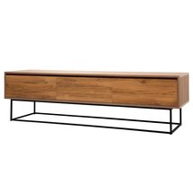 Pipirima TV cabinet black/walnut 180 cm