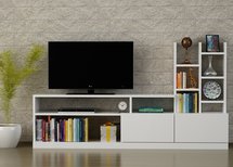 Dollen TV cabinet with extension 165 cm white