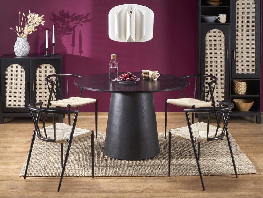 Chility round table diameter 120 cm black