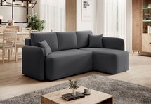 Corner sofa with sleeping function Cascato L-shaped with container Sola 06 right-hand side