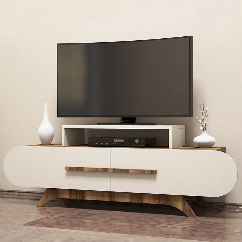 Ovalia TV cabinet 145 cm with cream front