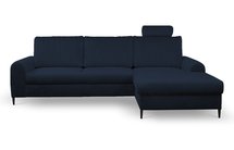 Montago L-shaped corner sofa bed with storage (Fabric: Velluto 37, Side: Right)