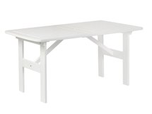 Wrotilm garden furniture set pine wood table with 4 chairs white