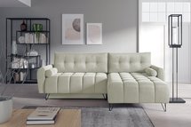 Corner sofa with sleeping function Minna L-shaped Amon 18 with container hydrophobic velvet universal