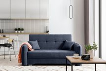 Trebbio three-seater sofa bed with Poco 40 storage