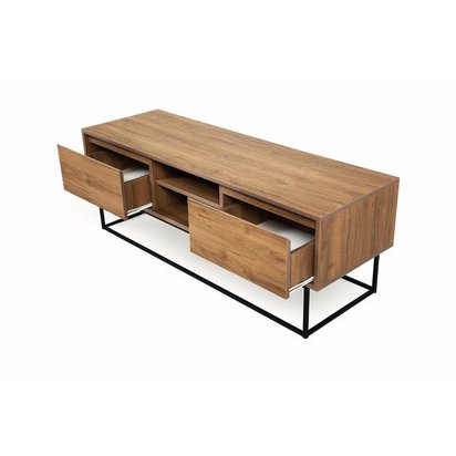 TV cabinet Gienah black/walnut 140 cm