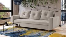 Chesby sofa bed with storage Paros 02 velvet