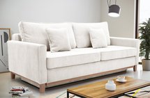 Caldiero three-seater sofa bed with storage Lincoln 01