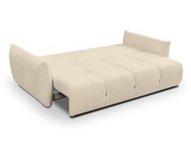 Mollete three-seater sofa bed with storage Sicuro 55 chenille