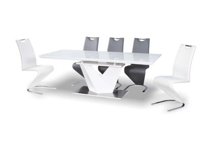 Extendable table Aramoko III 160-220x90 cm white