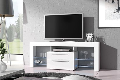 Nesli TV cabinet (Couleur de variante: White, Éclairage: Non)