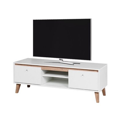 Galmi TV cabinet 135 cm (Matt white)