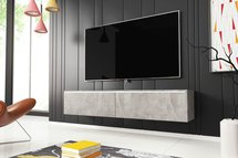 TV Cabinet Kane 140 cm (Concrete, LED)