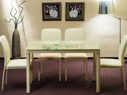 Skast table cream 100x60 cm