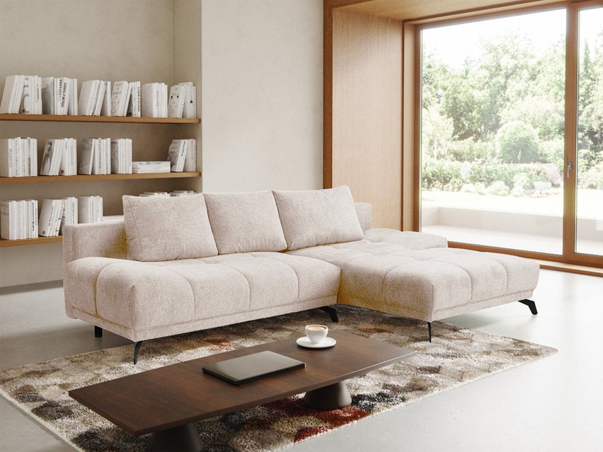 Corner sofa with sleeping function Felipe L-shaped left side with container Aragon 03