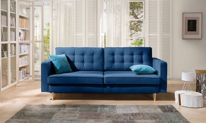 Juttic three-seater sofa bed (Fabric: Riviera 81)