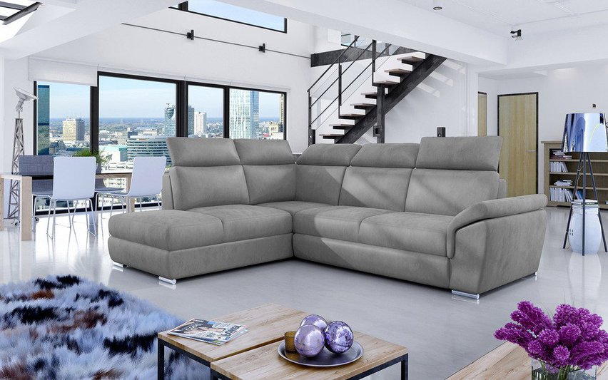 Kaoci corner sofa bed (Fabric: Monolith 84, Side: Left)