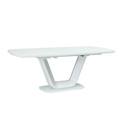 Lubeka extendable table 140-200x90 cm white