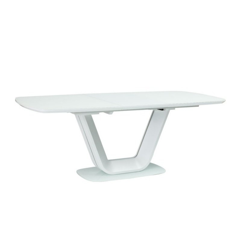 Lubeka extendable table 140-200x90 cm white