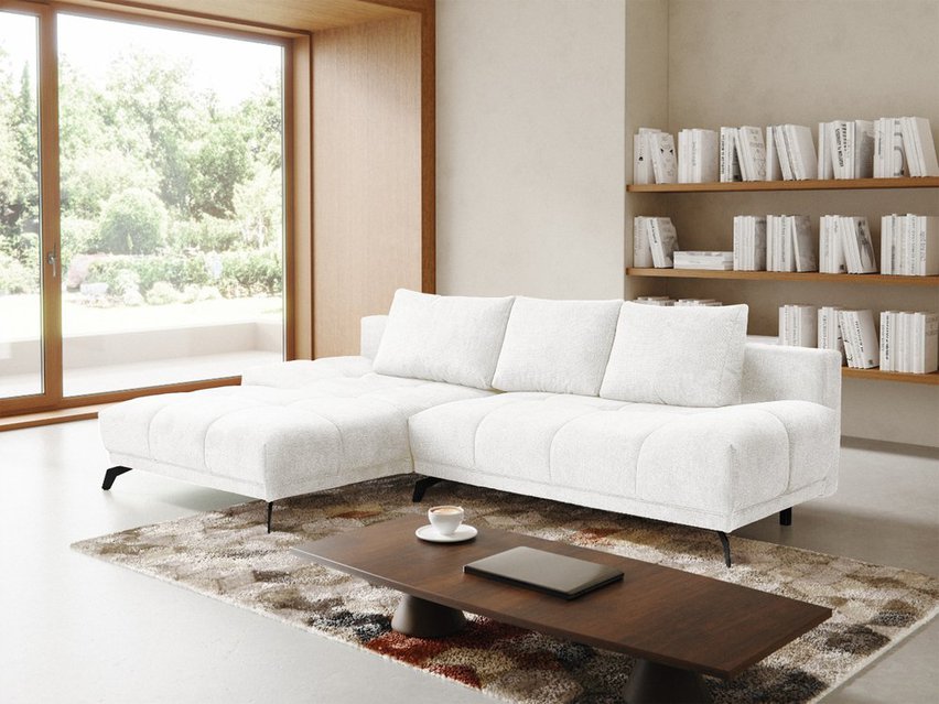 Corner sofa with sleeping function Felipe L-shaped right-hand side with container Aragon 01