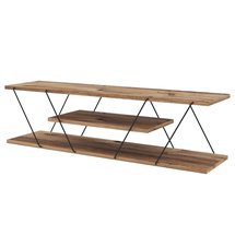 Cocibolca TV cabinet modern black/walnut 120 cm