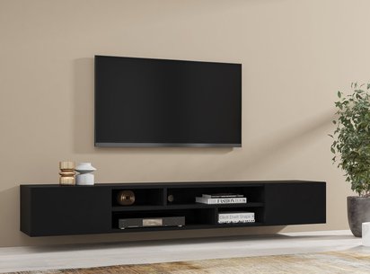 TV cabinet Hartar 208 cm black onyx