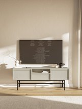 Evo two-door TV cabinet with drawer and frame 154 cm Sand beige