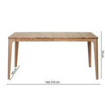 Borisee extendable table 90x160-210 cm