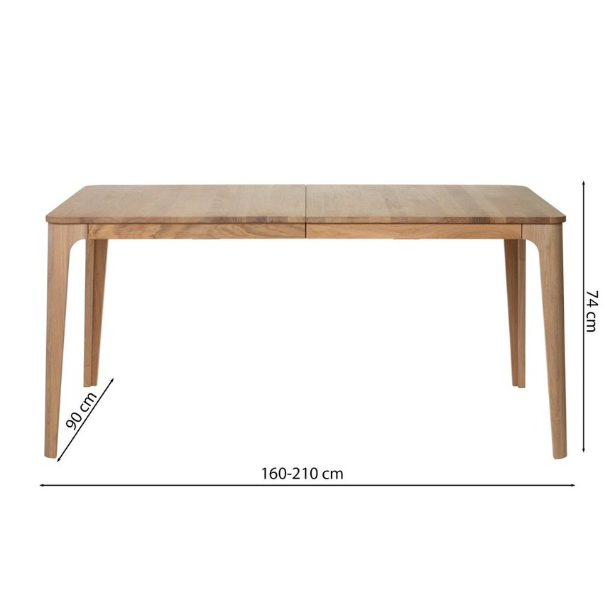 Borisee extendable table 90x160-210 cm