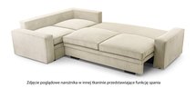 Figline L-shaped corner sofa with sleeping function with Onega 08 container in hydrophobic fabric, left-hand side