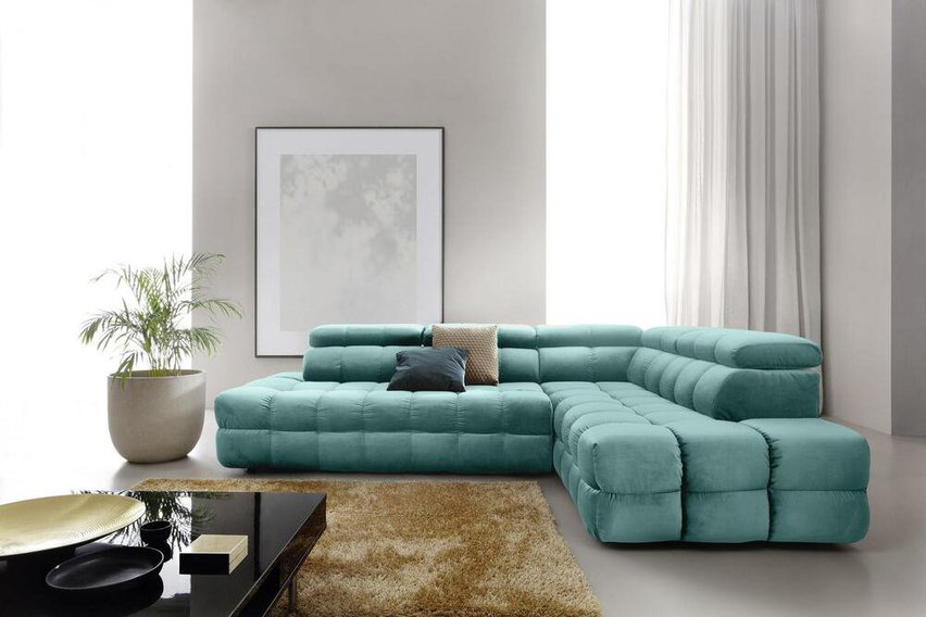 Torazo corner sofa bed with storage (Fabric: Element 15, Side: Right)