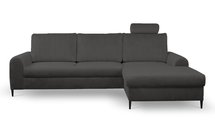 Montago L-shaped corner sofa bed with storage (Fabric: Velluto 19, Side: Right)