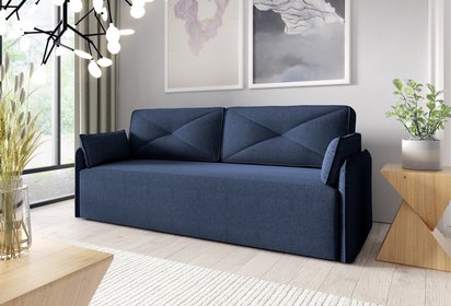 Sergio sofa bed with bedding container Neve 77 braided