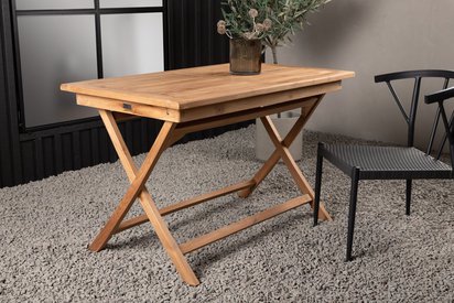 Koyoo rectangular garden table 120x70 made of teak wood