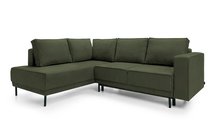 Rodario corner sofa bed with storage (Fabric: Castel 39, Side: Left)