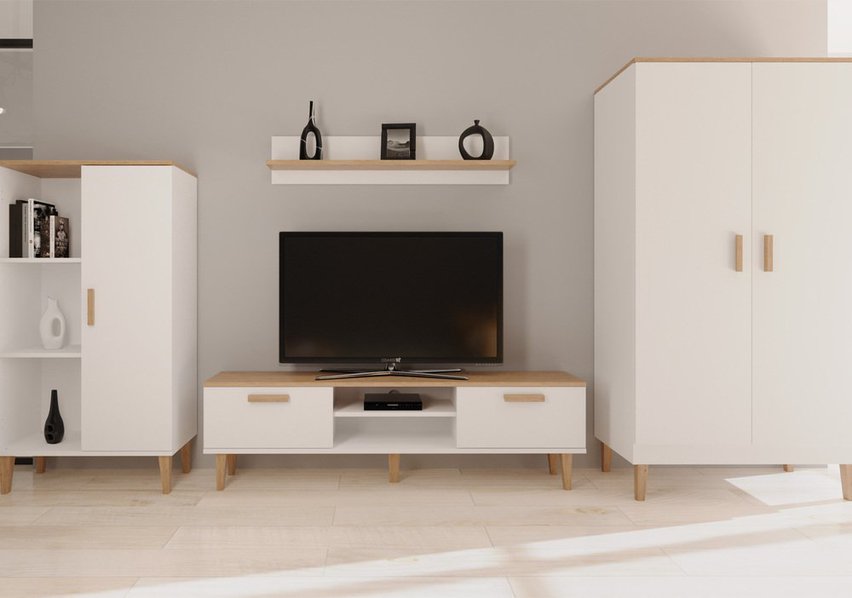 Sakena TV cabinet 160 cm white