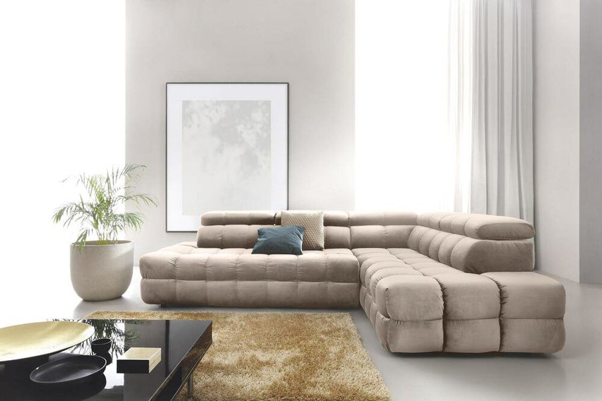 Torazo corner sofa bed with storage (Fabric: Element 06, Side: Right)