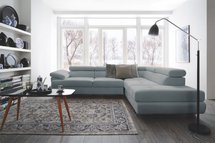 Corner sofa with sleeping function Zarano (Fabric: Element 16, Side: Left)