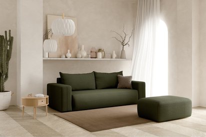 Lummi Aragon 39 three-seater sofa bed