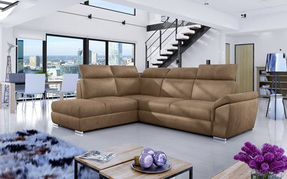 Kaoci corner sofa bed (Fabric: Monolith 09, Side: Left)