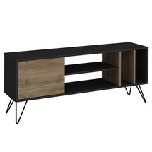 TV cabinet Lovage black/walnut 140 cm