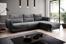 Bradeno L-shaped corner sofa bed with storage (Fabric: Loco 06, Side: Right)