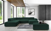 Terrafino U-shaped modular corner sofa with backrest on the left Onega 1