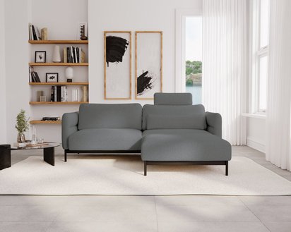 Solianero three-seater sofa with Melody 4 pouf