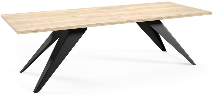 Scalize Extendable Table 140/200 cm Halifax Oak with Black Steel Frame