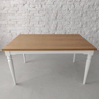 Nata dining table 140x90 cm white base