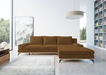 Corner sofa with sleeping function Stoverto (Fabric: Element 07, Side: Left)